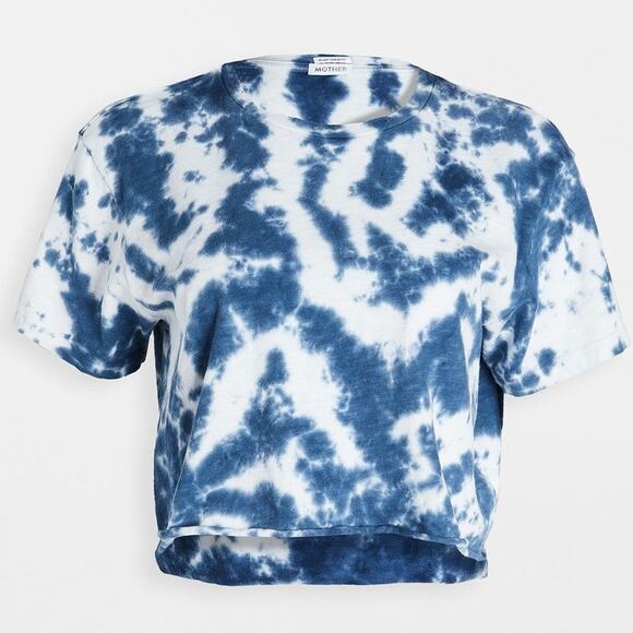 MOTHER The Slouch Cutoff Tee Deep Ultramarine - S - Picture 2 of 2